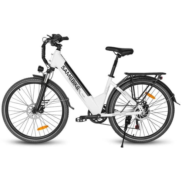 Stads elcykel SAMEBIKE RS-A01 Pro-T, 36 V 15 Ah, vit