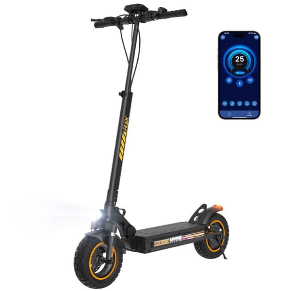 El-scooter W9Air – All-terrain 10'', Batteri 48V 10Ah, Fällbar