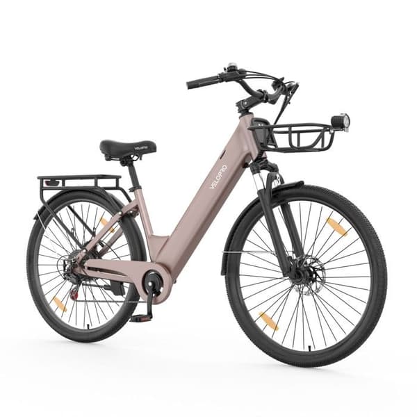 Stads elcykel Velopro C1PRO 250 W, 36 V 18 Ah, champagne