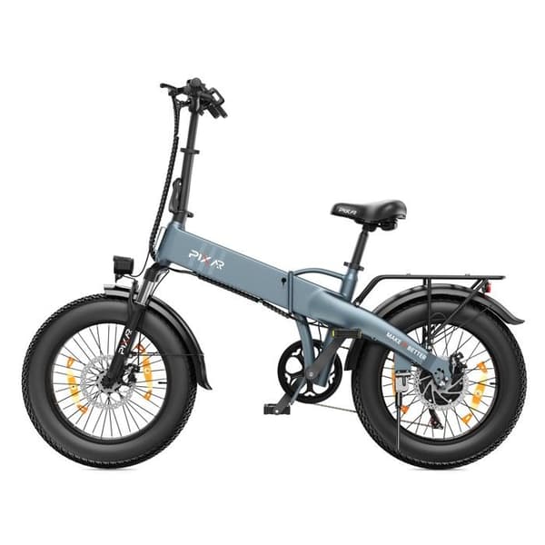 Fällbar Elcykel 20" PIXAR F2, Batteri 48V 15Ah, Grå