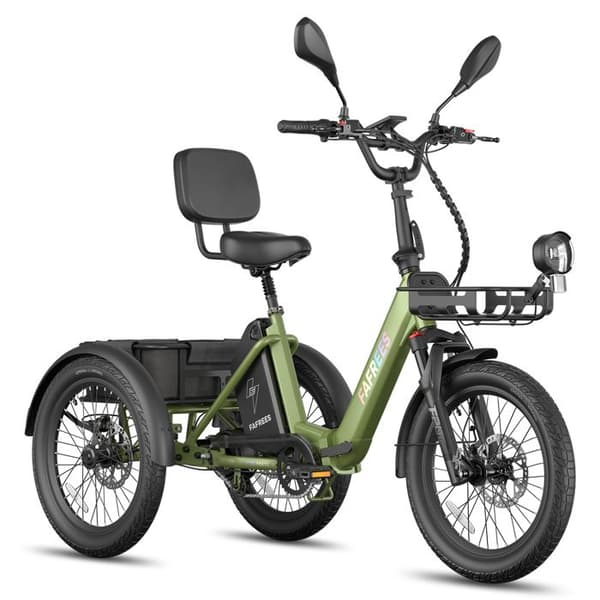 FAFREES F20 Mate II Elektrisk Trehjuling 25Ah, Fällbar, Lång Räckvidd, Grön