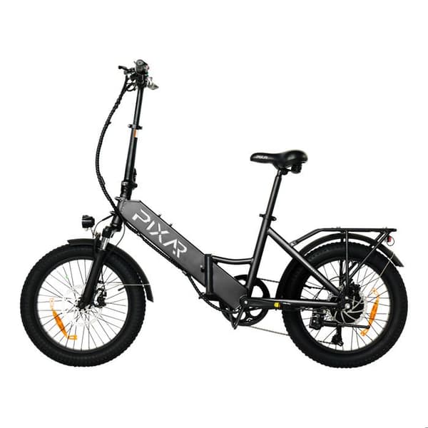 Fällbar elcykel PIXAR WIND1, batteri 48V 10,4Ah, Grå