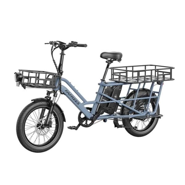 Fafrees FF20 CUV lastcykel med eldrift, dubbelbatteri, blå