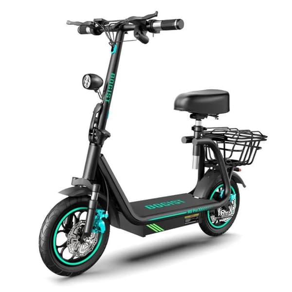 Fällbar elektrisk sparkcykel BOGIST M5 Pro med säte och korg