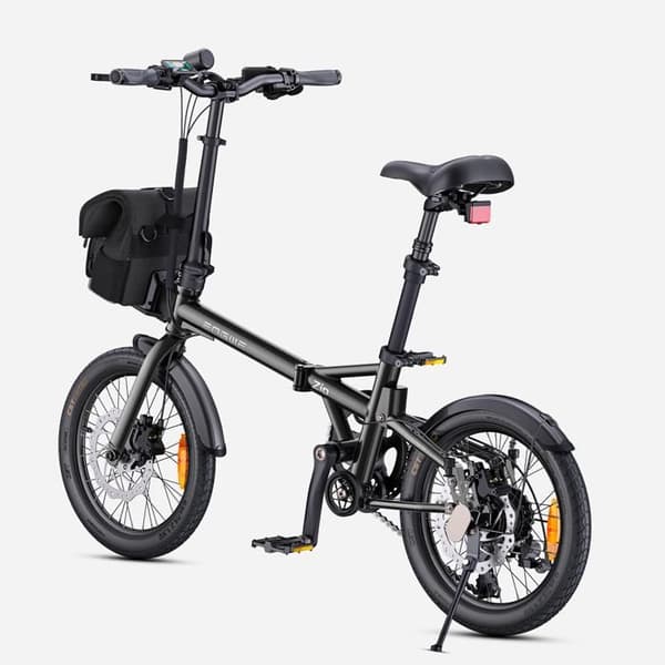 ENGWE ZIP Elcykel Fällbar Lätt 16", 250W, moment sensor, Grå