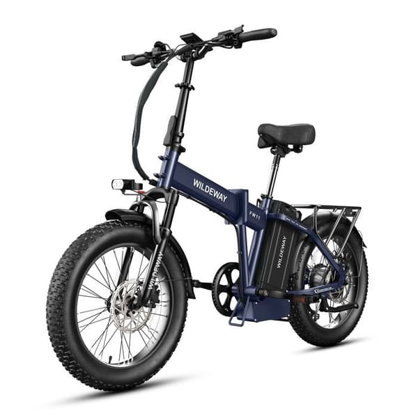 Fällbar Elcykel Wildeway FW11, 1680 Wh, Däck 20", Blå