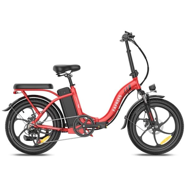 Fällbar elcykel FAFREES F20+, 36V 20Ah 250W, Röd