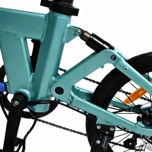 Fällbar Elcykel 20" YANGOR H19, 36V 10Ah, 7 Växlar, Blå