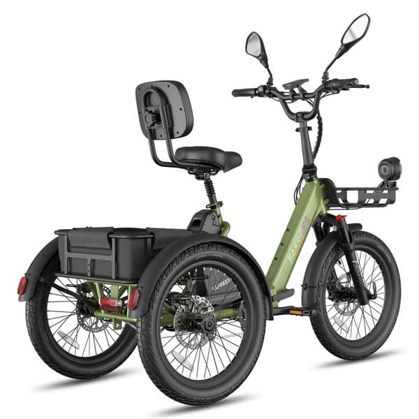 FAFREES F20 Mate II Elektrisk Trehjuling 25Ah, Fällbar, Lång Räckvidd, Grön
