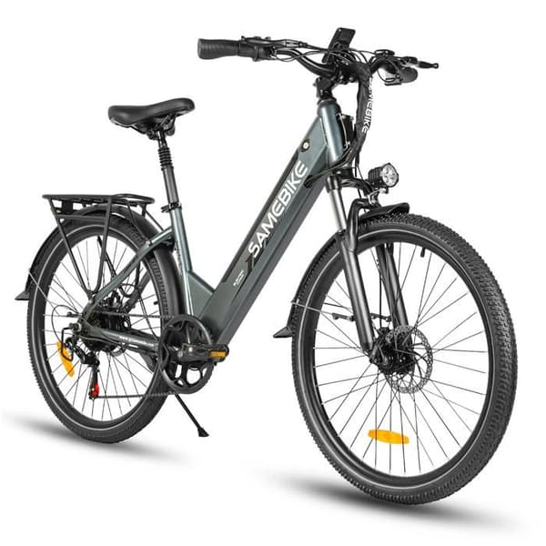 Stads elcykel SAMEBIKE RS-A01 Pro-T, 36 V 15 Ah, grå