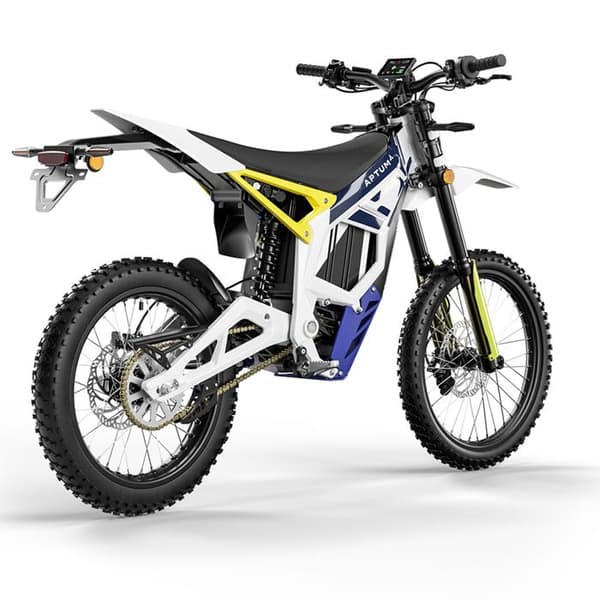Aptum Elmotorcykel Godkänd EEC L3e-A1, Batteri 72V, Vit