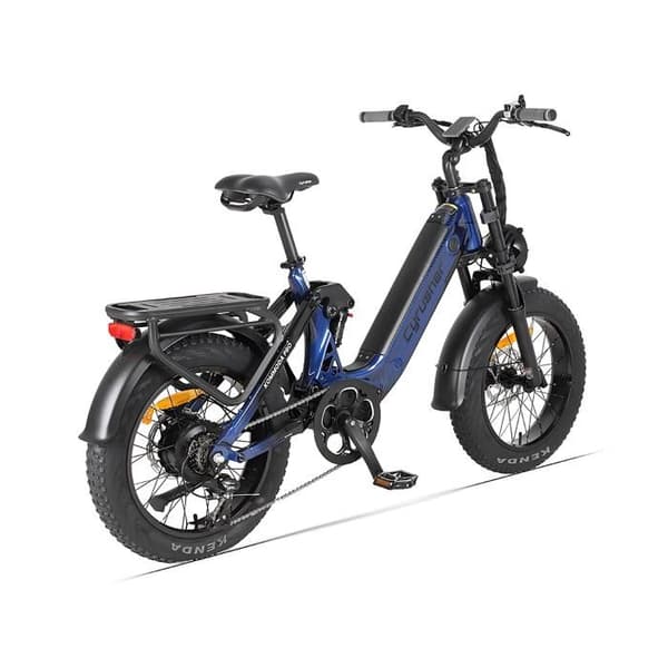 Cykel eldriven Cyrusher Kommoda Pro, avtagbart batteri 52V 20Ah, Blå