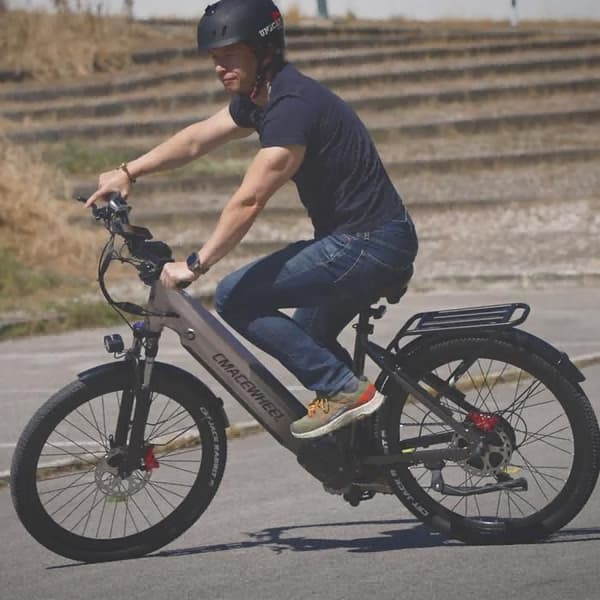 CMACEWHEEL L26 elcykel, 48 V 17 Ah, cementgrå