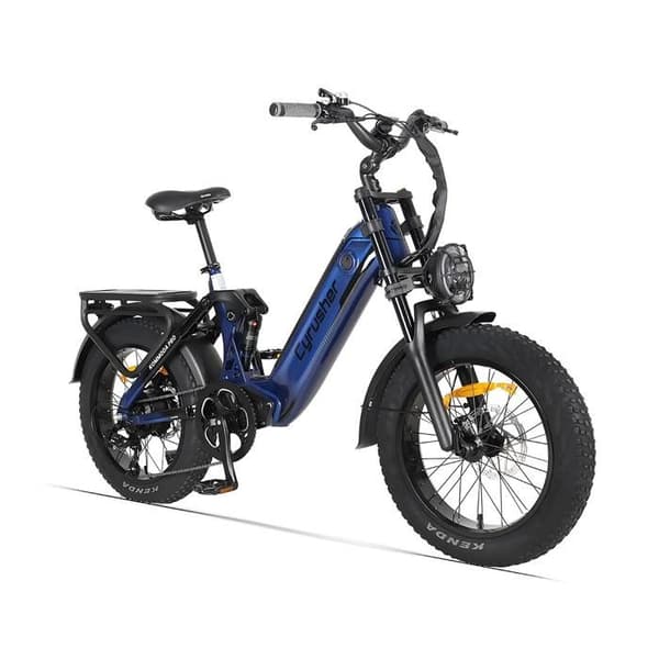Cykel eldriven Cyrusher Kommoda Pro, avtagbart batteri 52V 20Ah, Blå