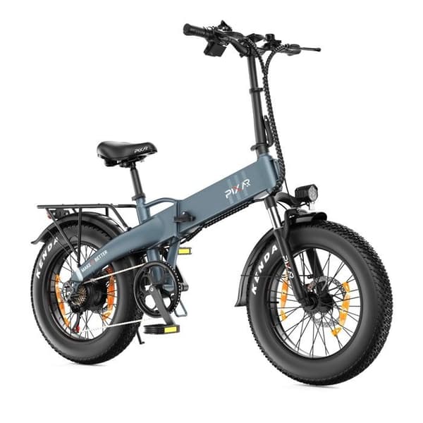Fällbar Elcykel 20" PIXAR F2, Batteri 48V 15Ah, Grå