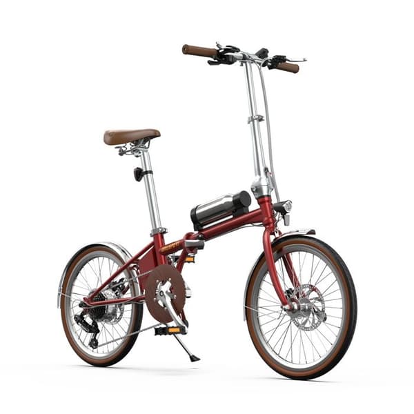 Fällbar Elcykel ONESPORT OT02 Pro, Moment Sensor, 25 km/h Stad, Röd