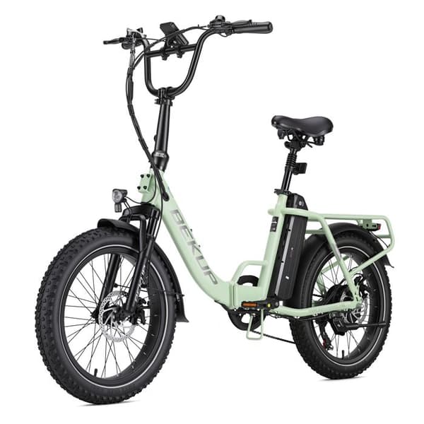 BEKUP S3 Fällbar Elcykel, Däck 20", Batteri 48V 15Ah, Grön