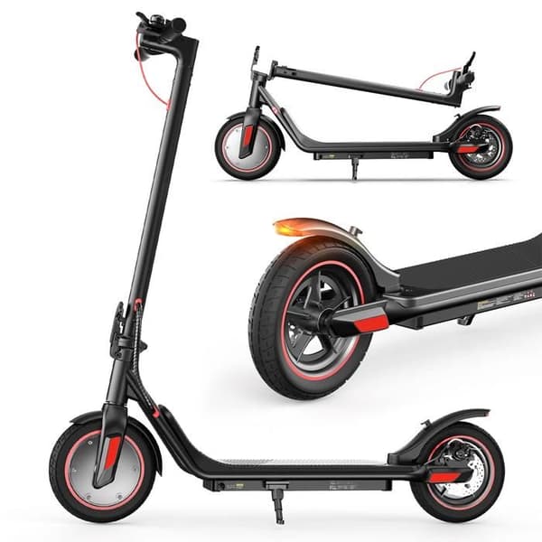 Fällbar el-scooter - i9M, maxhastighet 25 km/h, Svart