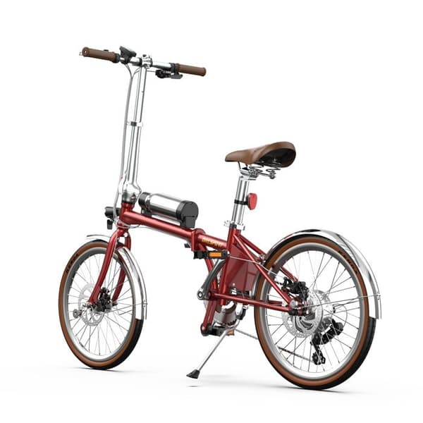Fällbar Elcykel ONESPORT OT02 Pro, Moment Sensor, 25 km/h Stad, Röd