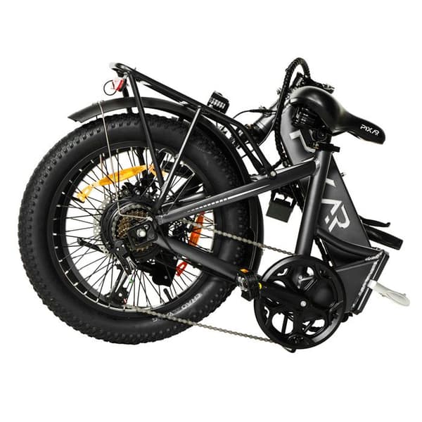 Fällbar elcykel PIXAR WIND1, batteri 48V 10,4Ah, Grå