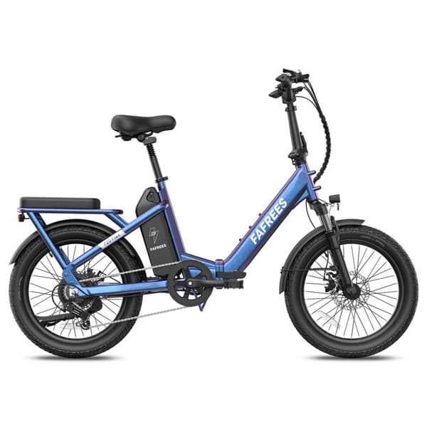 Fällbar Elcykel 20" FAFREES F20 Flex, 36V 25Ah, Moment Sensor, Lång Räckvidd, Lila