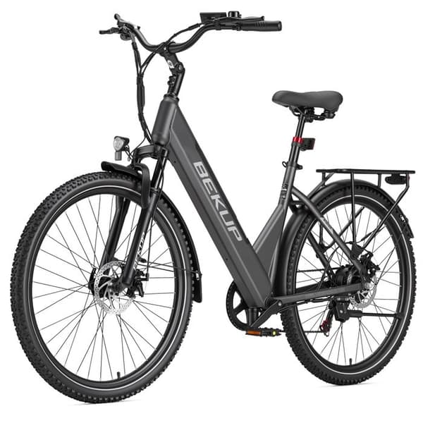 Stads Elcykel BEKUP V28, 28", 522Wh, Räckvidd 75km, Grå