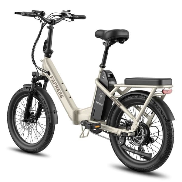 Fällbar Elcykel 20" FAFREES F20 Flex, 36V 25Ah, Moment Sensor, Lång Räckvidd, Beige