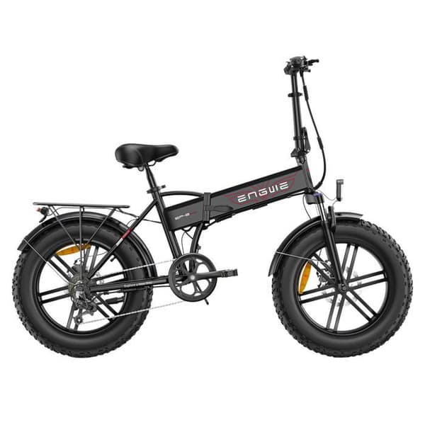Fällbar elcykel ENGWE EP-2 BOOST, 20" Fat Bike, Svart
