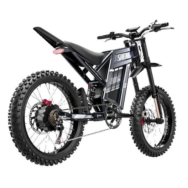 Shengmilo S900 Pro Elcykel för Terräng, 3000W Fullfjädring 60V 35Ah, Grå