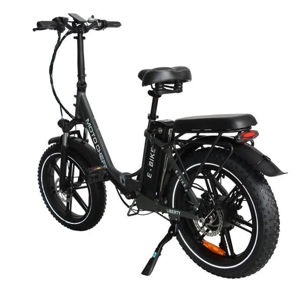 Stads Elcykel MOTO CHEFE DZ2030, Däck 20×4.0, 7 Växlar, Silver