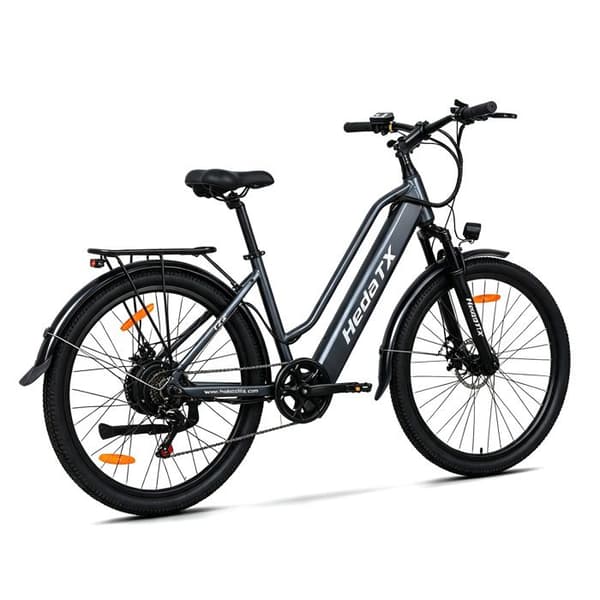 Stads Elcykel HedaTX TX2, 768 Wh, 7 Växlar, Grå