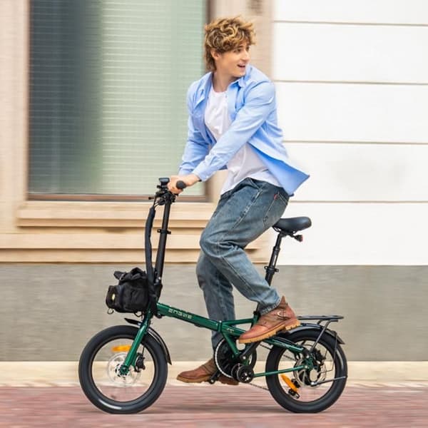 ENGWE ZIP Elcykel Fällbar Lätt 16", 250W, moment sensor, Grön