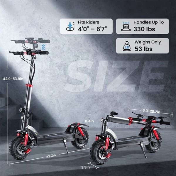 El-scooter iSinwheel GT2, 48V 500W 15Ah, 11" terrängdäck