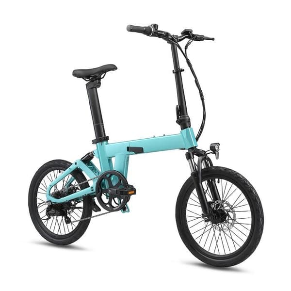 Fällbar Elcykel 20" YANGOR H19, 36V 10Ah, 7 Växlar, Blå