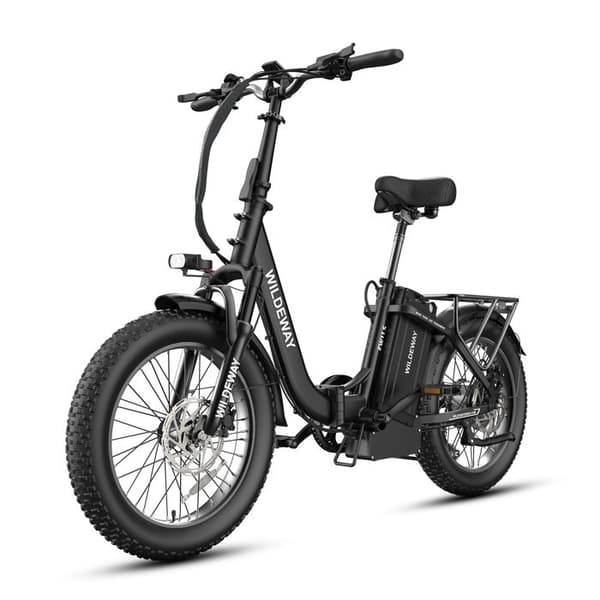 Fällbar Elcykel Öppen Ram Wildeway FW11S, 48V 35Ah, Däck 20", Svart