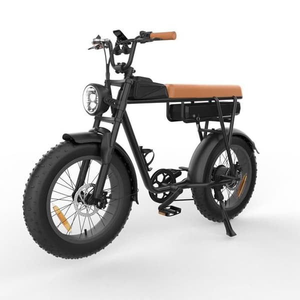 YAMALI FXH-006 elcykel, batteri 48V 18Ah, terräng, brun