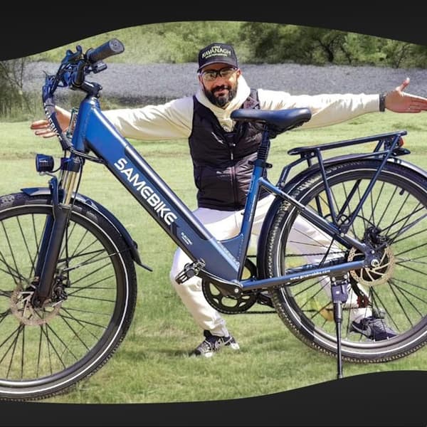 Stads elcykel SAMEBIKE RS-A01 Pro-T, 36 V 15 Ah, blå