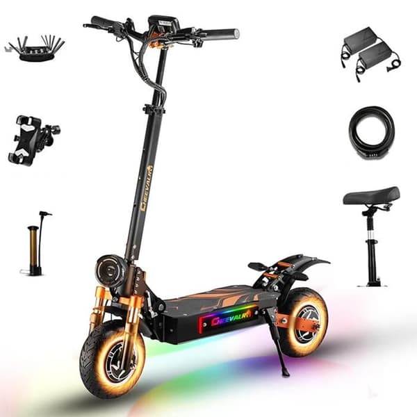 Terräng el-scooter CHEEVALRY S10, 3200W, 52V 33Ah, svart