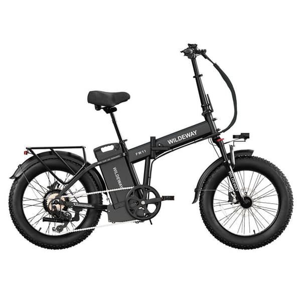Fällbar Elcykel Wildeway FW11, 1680 Wh, Däck 20", Svart