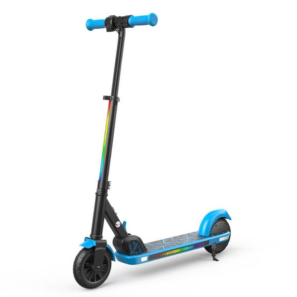K4 Fällbar El-scooter för Barn med LED-belysning för 6–12 År, Blå