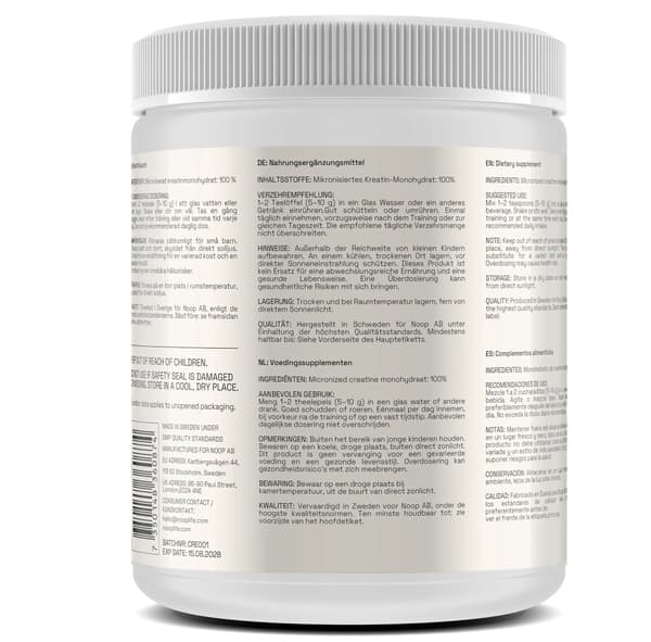 Noop Kreatin Monohydrat Blue Raspberry 300 g