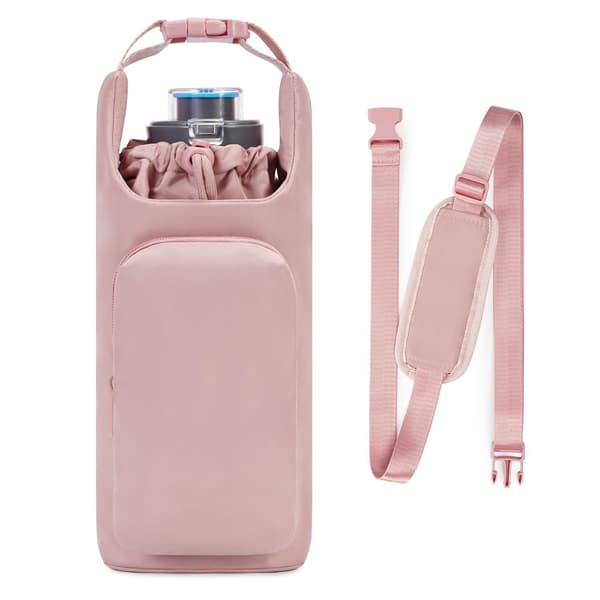 Vandflaske bæretaske - pink