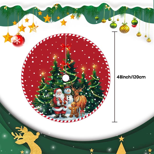 Röd julgransmatta, julgransfotskydd