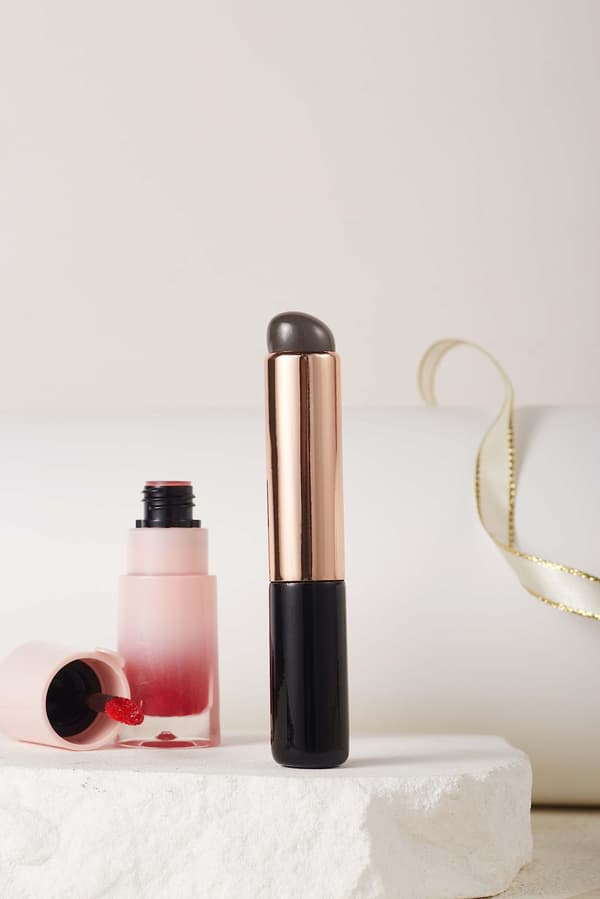 Premium silikone makeupbørstesæt - 2 meget elastiske makeupbørster til læbestift, læbeglans og concealer