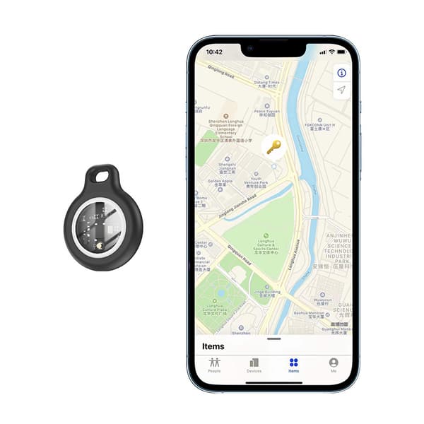 Smart locator, anti-tabsenhed, egnet til Apple Android, handy, sort