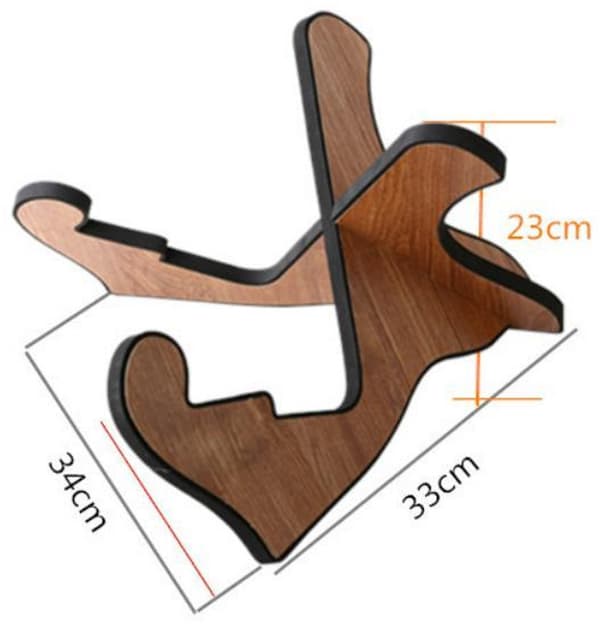 Elgitarrställ - 33*34*23 cm - Gitarrställ i trä - Vertikalt gitarrställ - Displayställ för akustiska och klassiska gitarrer - 33*34*23 cm