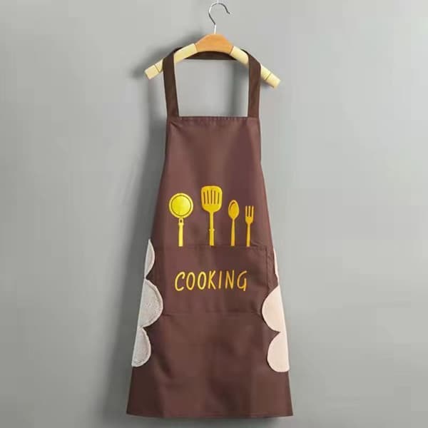 2-pack - Förkläden - Matlagningsförkläden - Unisex - Cateringförkläden - Lätt justerbara - Grön, Brun