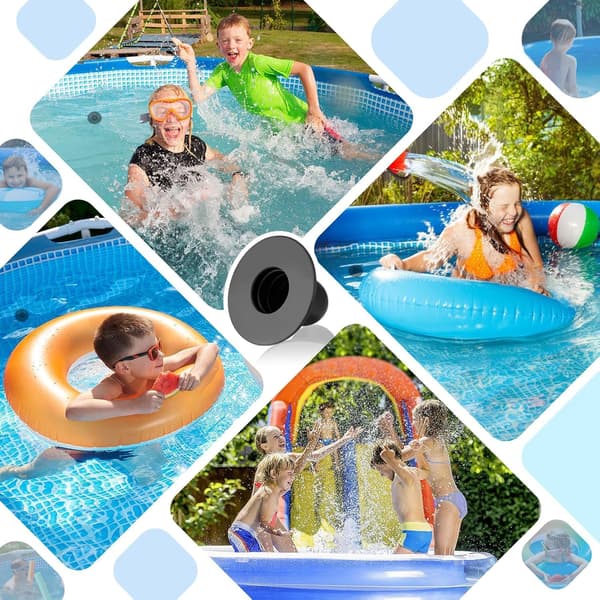 4-delade poolpluggar, väggpluggar för pooler, poolpluggar, poolsilhålsplugg, ersättningsplugg för ovanjordspool