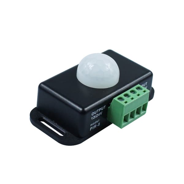 12V 24V PIR-sensor LED-bevægelsessensorafbryder Bevægelsestimerfunktion Panelkontrol PIR-controller LED-stripbelysning