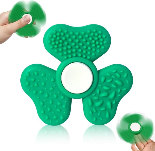 Kløver Fidget Spinner - Dekompression - Spinnende Kløver Fidget Spinner